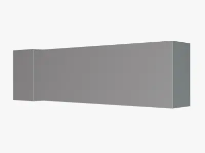Basic Lightbox Sign - Geometry Only No Textures No Materials 3D model