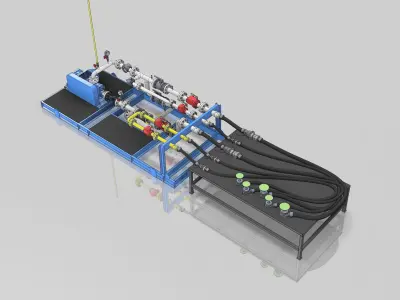 Loading station for LPG trucks 3D model