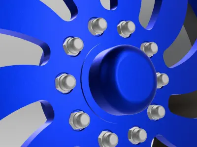 Swamper Mud Truck Wheels 40 inch Turbine 3D print model