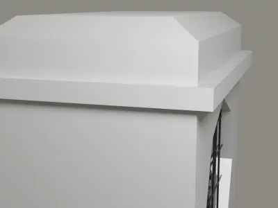Building Roof Ventilation Fan with metallic blades Free low-poly 3D model