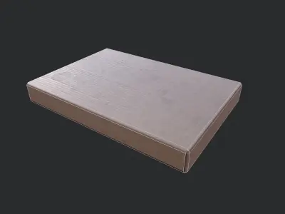 Cardboard Box 04 Low-poly 3D model