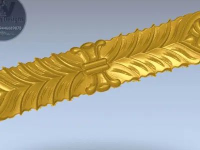 3D DOOR CENTER PART 3D model