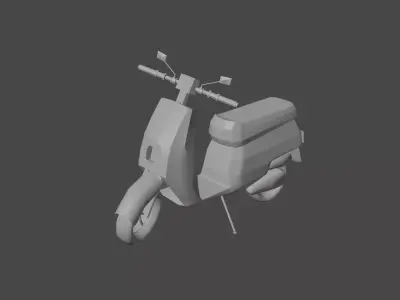 Low Poly Scooter Low-poly 3D model purchase