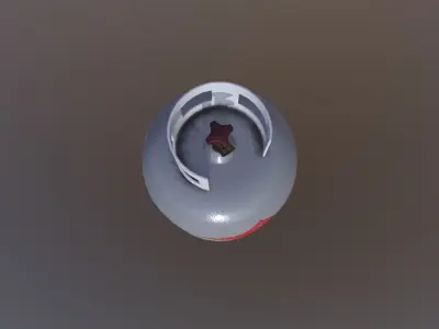 3D PBR Propane Tank Low-poly 3D model
