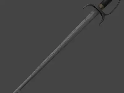 Fanged sword 3D model