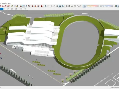Sketchup Sport Building F4 3D model