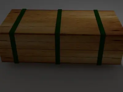 balewood wooden block Free low-poly 3D model