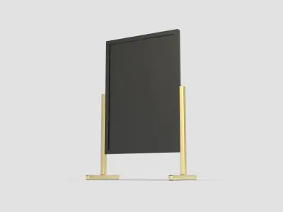 Style advertisement close to a urban street in city 3D model 2