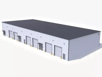 Industrial Building 53 PBR Low-poly 3D model