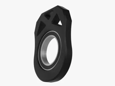 Industrial Ball Bearing Hub Casing 3D model