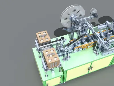 Industrial Equipment 26 - Automatic Cutting and Loading  3D model