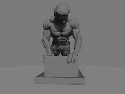Push Up Gym Athlete 3D print model