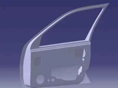 Door panel 3D model