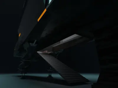 Spaceship 3D model 30