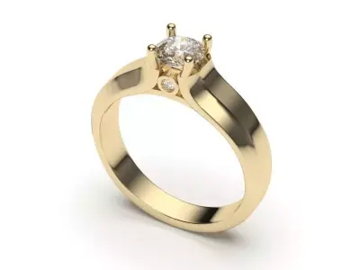 solitaire with ring sizes  8 part S123 3D print model