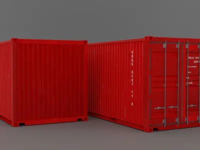 Shipping Container 20ft 3D model purchase