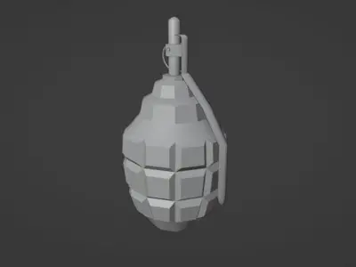 grenade F-1 Low-poly 3D model