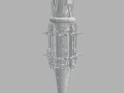 Rotary Bomb Bay Free low-poly 3D model