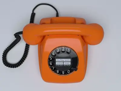 Retro Telephone FeTAp 611 3D model