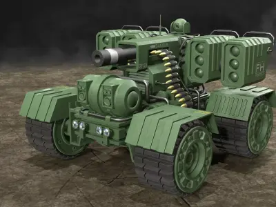303-12-UGV Concept-3-Clean 3D Model Pack