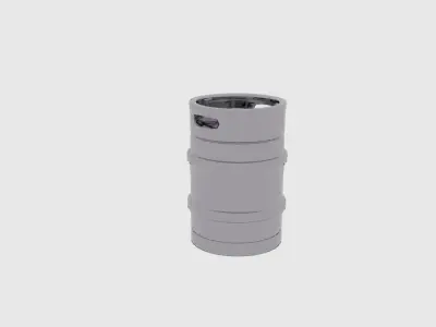 Graduation Beer Keg  Low-poly 3D model