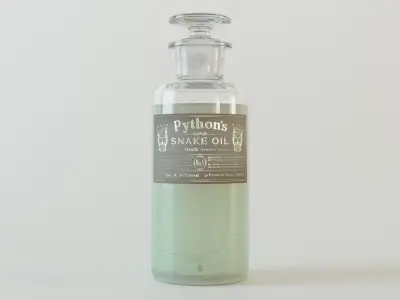 Apothecary Vintage Bottles 3D model