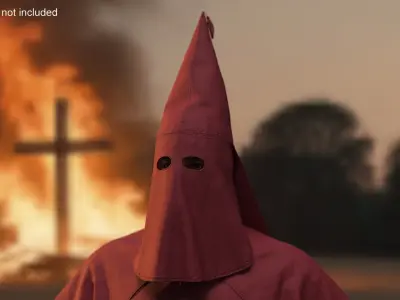 Red Mask Ku Klux Klan 3D model