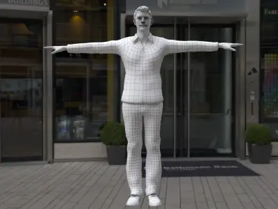 Rigged Male Character 5 3D model