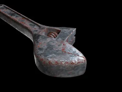 OLD  - WRENCH  Low-poly 3D model