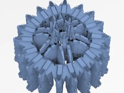 Sci-Fi dark Platforms 8 3D model