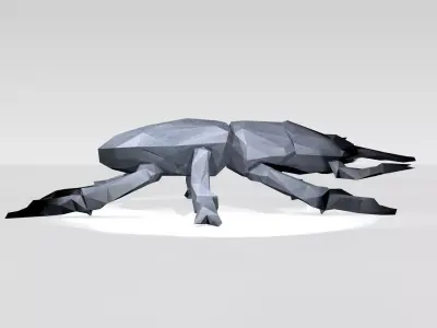 Stagbeetle Low Poligonal 3D model