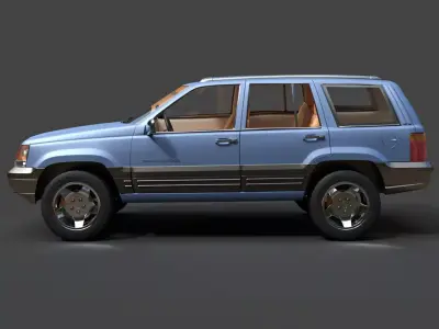 Jeep Grand Cherokee ZJ - Hyper-Detailed 4x4 3D Model 3D model