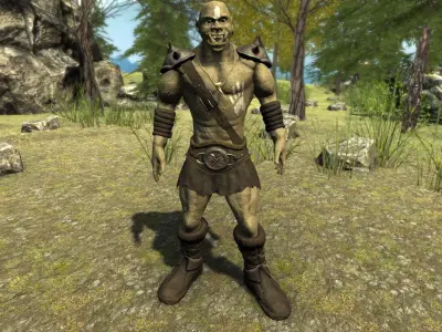 Orc Warrior Low-poly 3D model