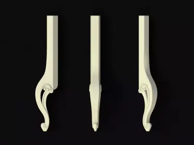 leg High quality 3d models for processing on a cnc machine 3D model