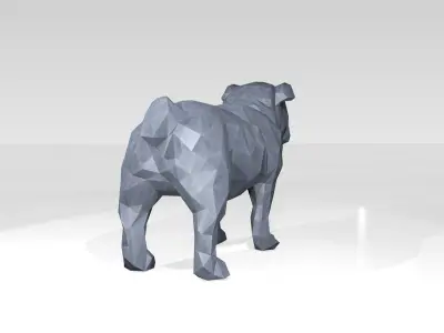 Bulldog Low Poligonal 3D model