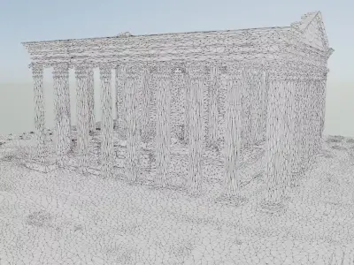 hatra temple of maran Low-poly 3D model