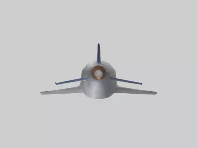 Space Tourism Capsule 1 Low-poly 3D model