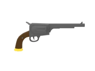 Low Poly Western Colt Free low-poly 3D model