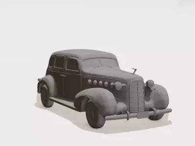 Vintage Cruise Toy Car Kid-Friendly Cartoon 3D Printable 3D print model