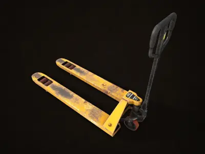Hand Pallet Truck Low-poly 3D model