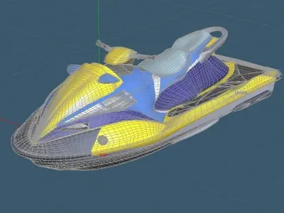 Personal Watercraft 2Seater JetSki 3D model