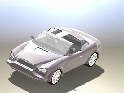 Sporty sports car Free 3D model