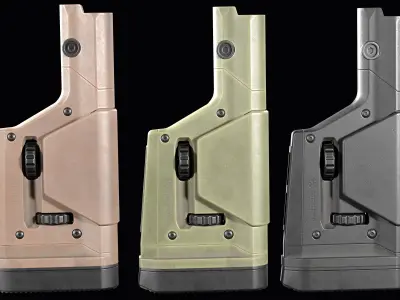 AR 15 stock Magpul PRS GEN3 Low-poly 3D model