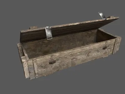 Military Crate 03 Low-poly 3D model purchase