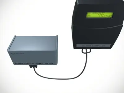 Biometric Machine Low-poly 3D model