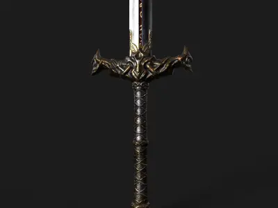 Sword 02 V2 Low-poly 3D model