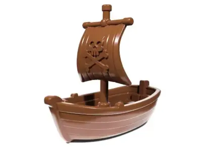 Toy pirate ship 3D print model