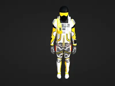 Robot Soldier - Assault Soldier Low-poly 3D model purchase