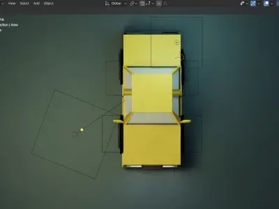 Low pol car model cartoon car Free low-poly 3D model