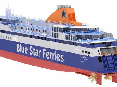 Blue Star Ferries - Blue Star Myconos 3D model